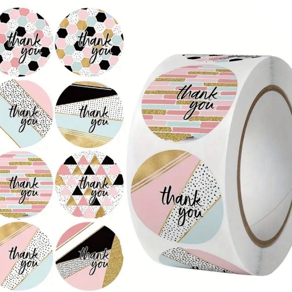 250 Thank You Stickers